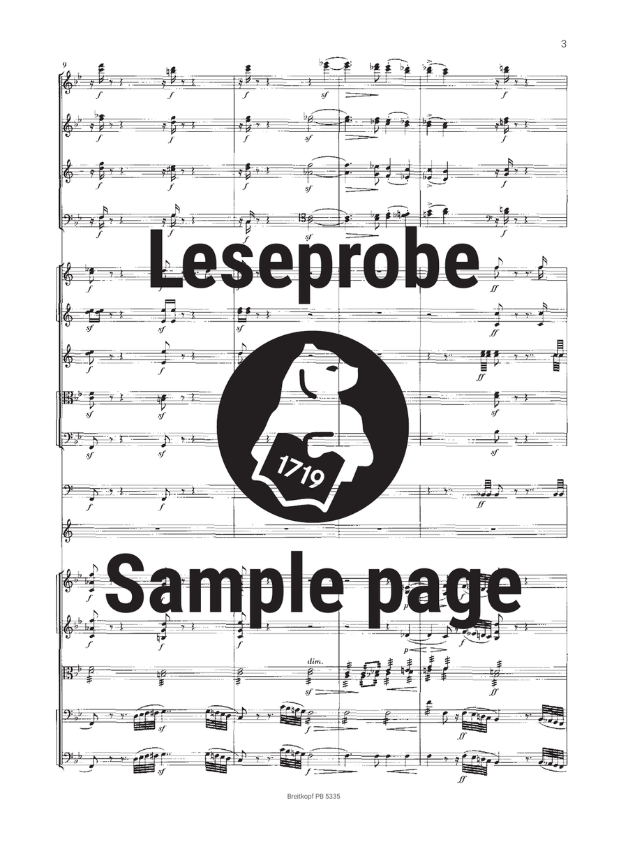 Symphony No. 1 in B flat major Op. 38 Orchestra scores gallery preview page 4