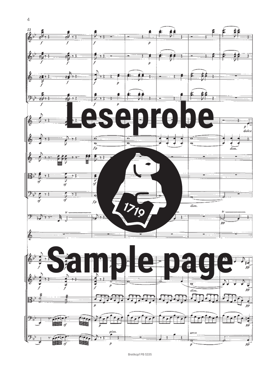 Symphony No. 1 in B flat major Op. 38 Orchestra scores gallery preview page 5
