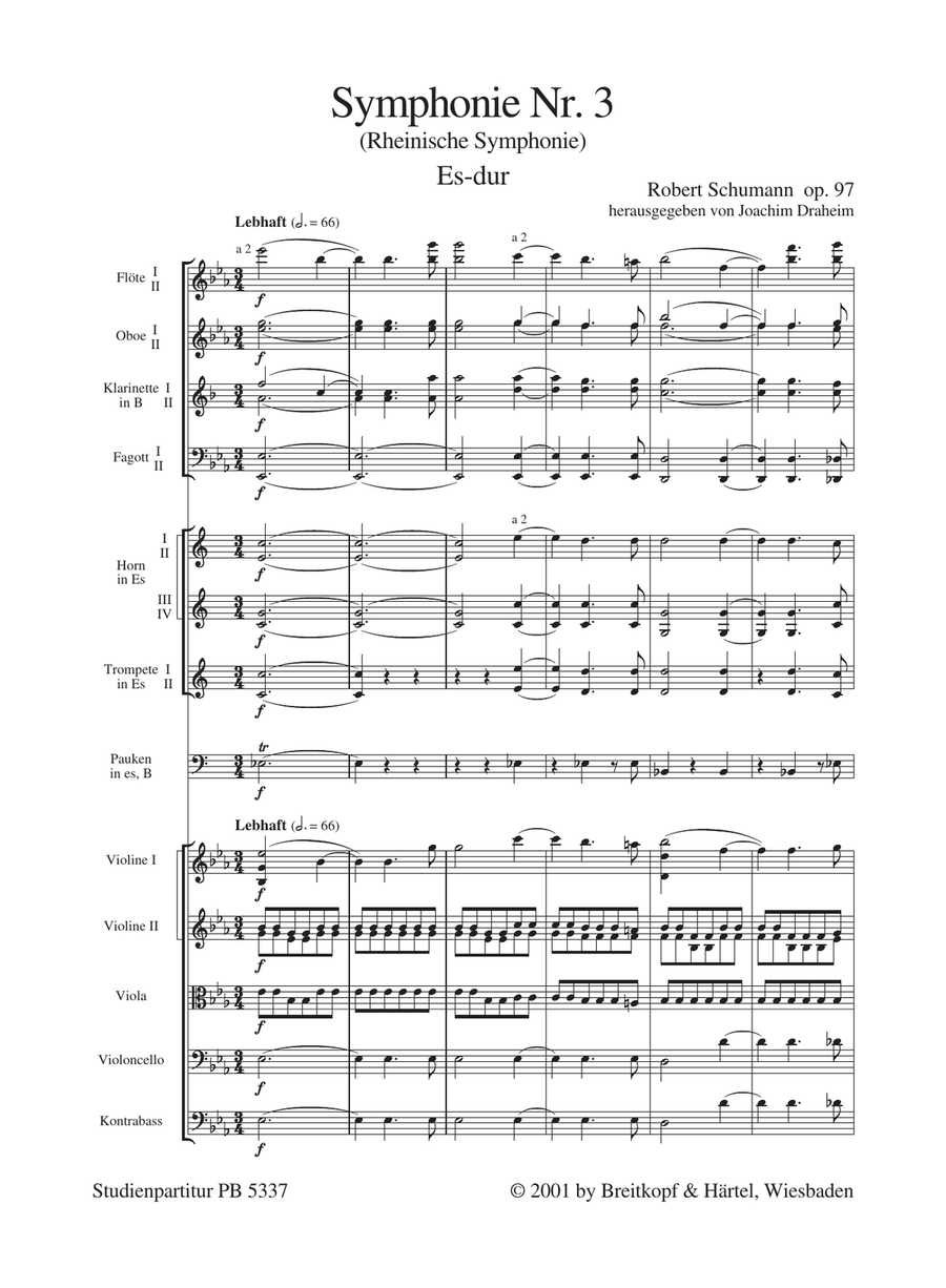Symphony No. 3 in E flat major Op. 97 Orchestra scores gallery preview page 2
