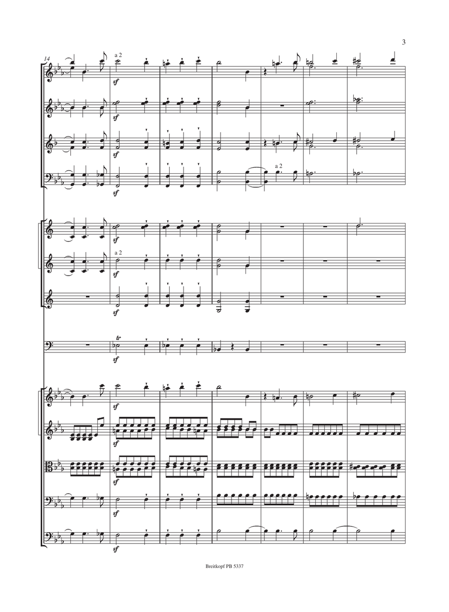 Symphony No. 3 in E flat major Op. 97 Orchestra scores gallery preview page 4