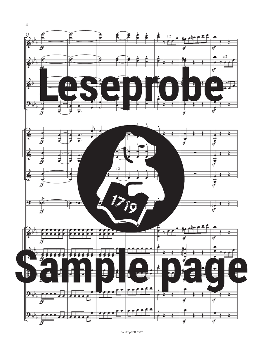Symphony No. 3 in E flat major Op. 97 Orchestra scores gallery preview page 5