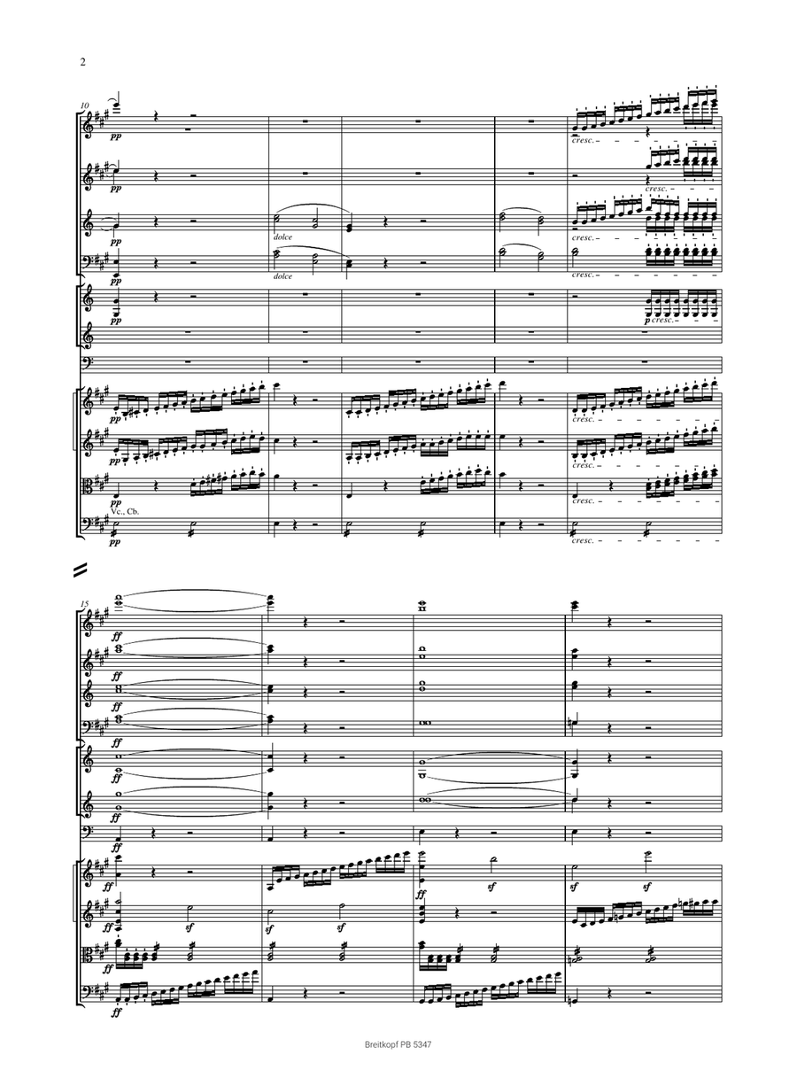Symphony No. 7 in A major Op. 92 Orchestra scores gallery preview page 3