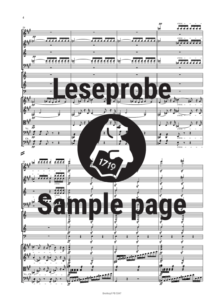 Symphony No. 7 in A major Op. 92 Orchestra scores gallery preview page 5