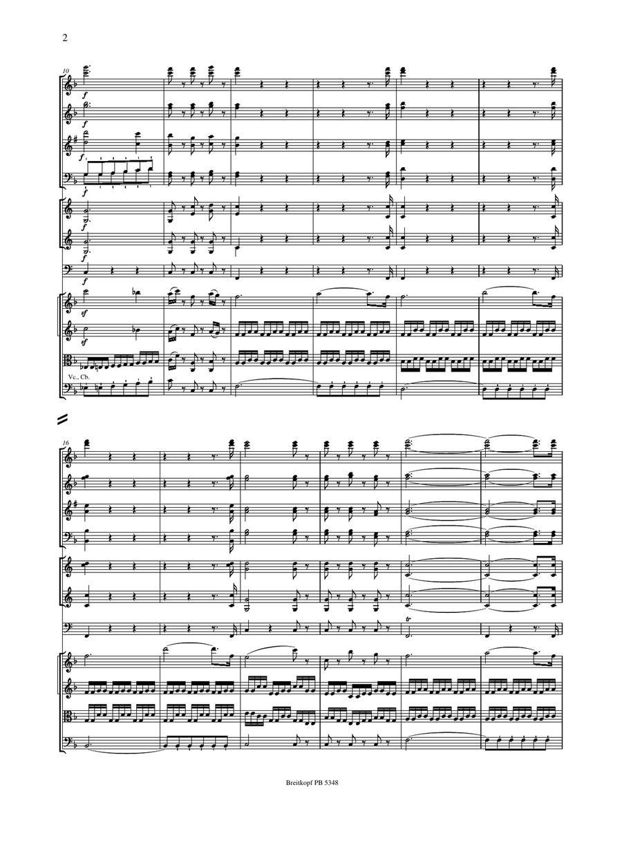 Symphony No. 8 in F major Op. 93 Orchestra scores gallery preview page 3