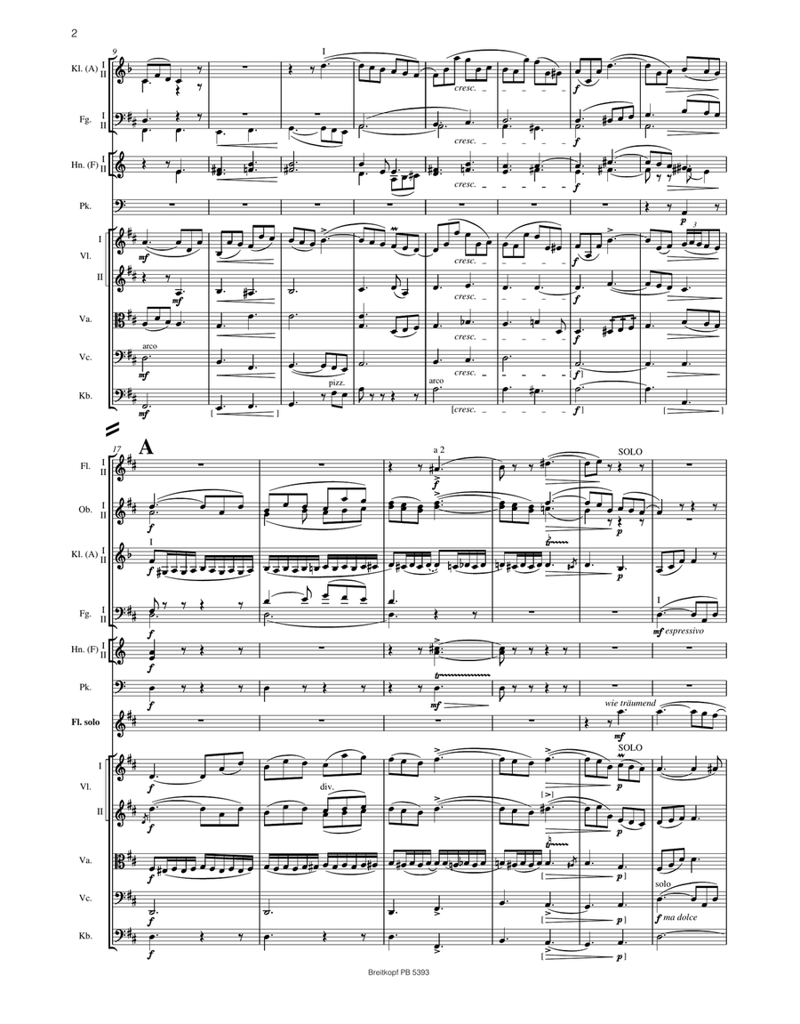 Flute Concerto in D major Op. 283 Orchestra scores gallery preview page 3
