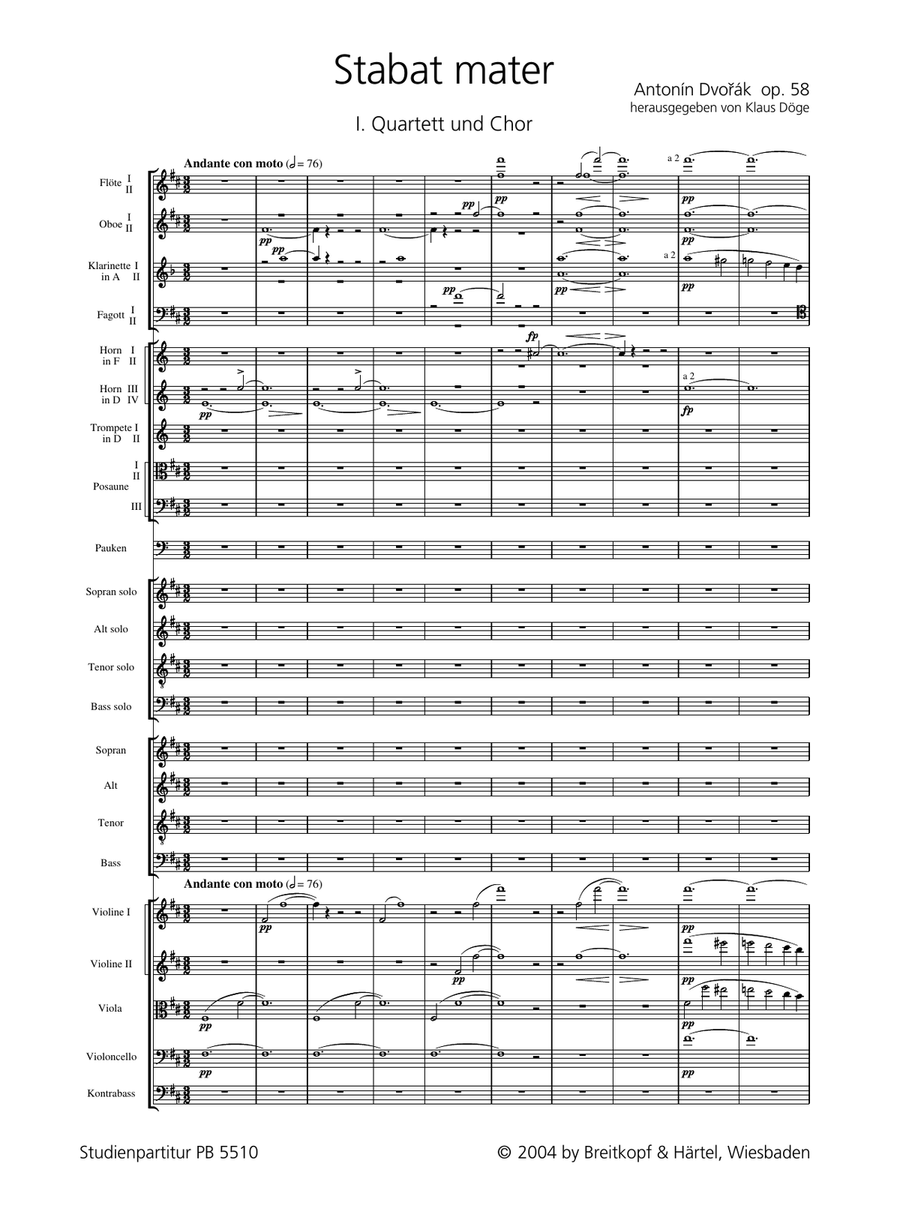 Stabat mater Op. 58 Stabat mater Op. 58 4-Part scores gallery preview page 2