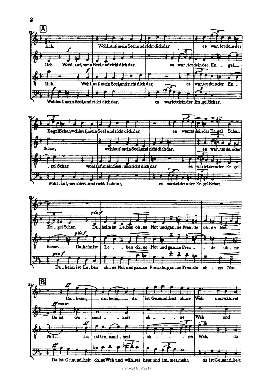 Ich wollt, dass ich daheime wär A Cappella scores gallery preview page 3
