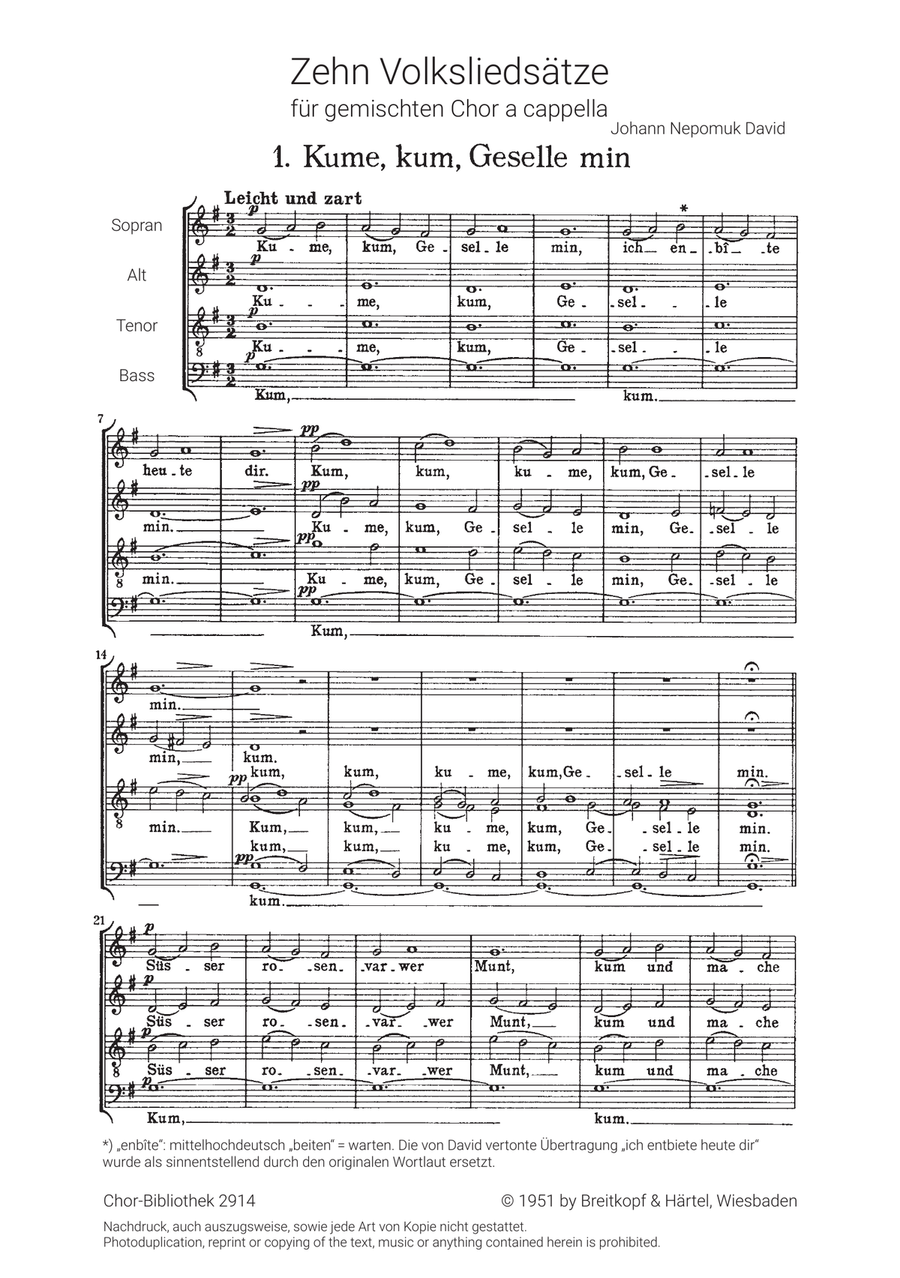 10 Folk Song Settings 10 Folk Song Settings A Cappella scores gallery preview page 2