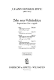 10 neue Volksliedsätze