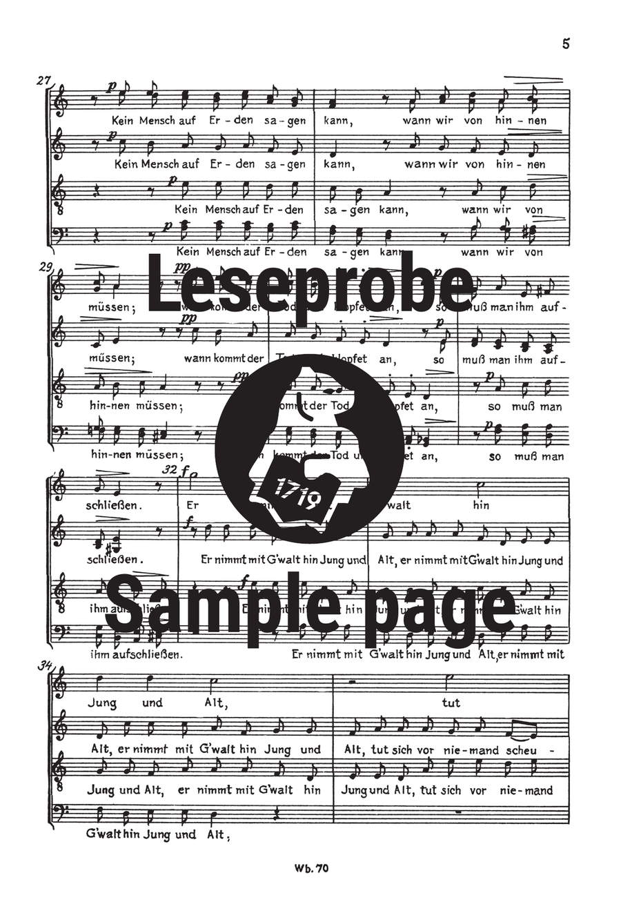 10 neue Volksliedsätze 10 neue Volksliedsätze A Cappella scores gallery preview page 5