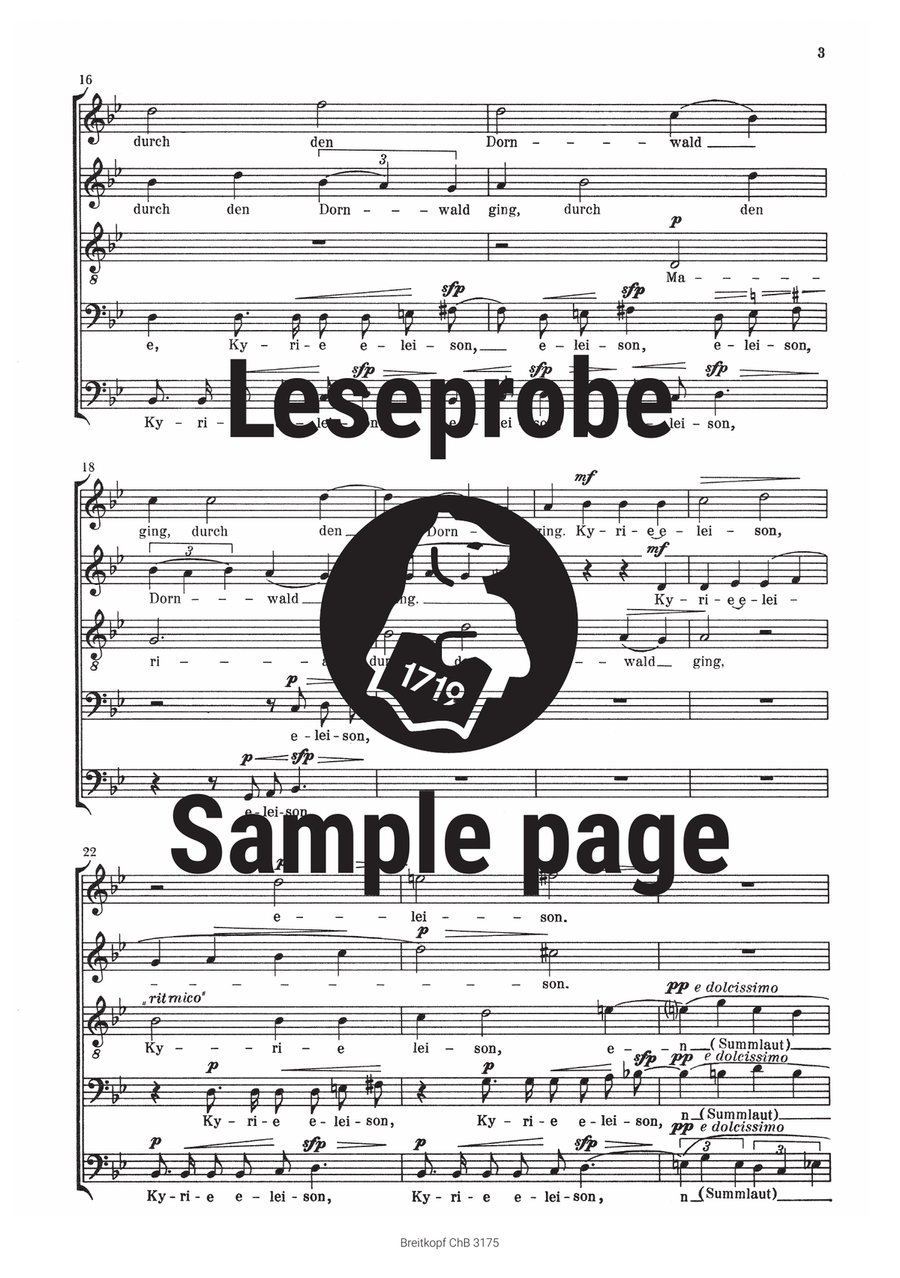 Maria durch den Dornwald ging A Cappella scores gallery preview page 4