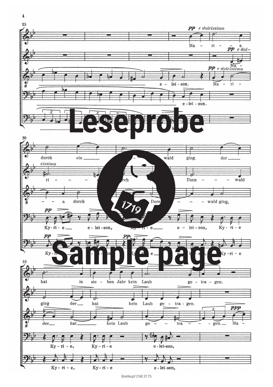Maria durch den Dornwald ging A Cappella scores gallery preview page 5