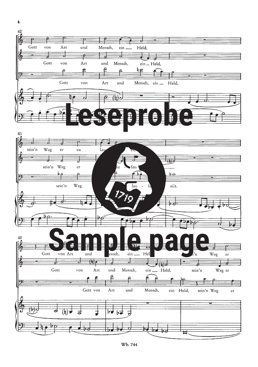 5 Choral Cantatas Werk 60 Choir scores gallery preview page 5