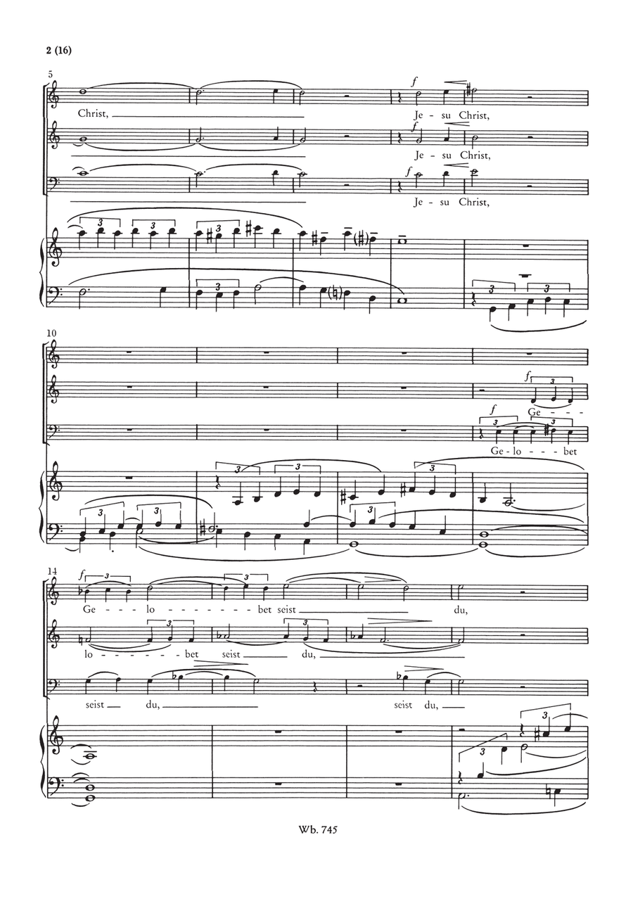 5 Choral Cantatas Werk 60 Choir scores gallery preview page 3