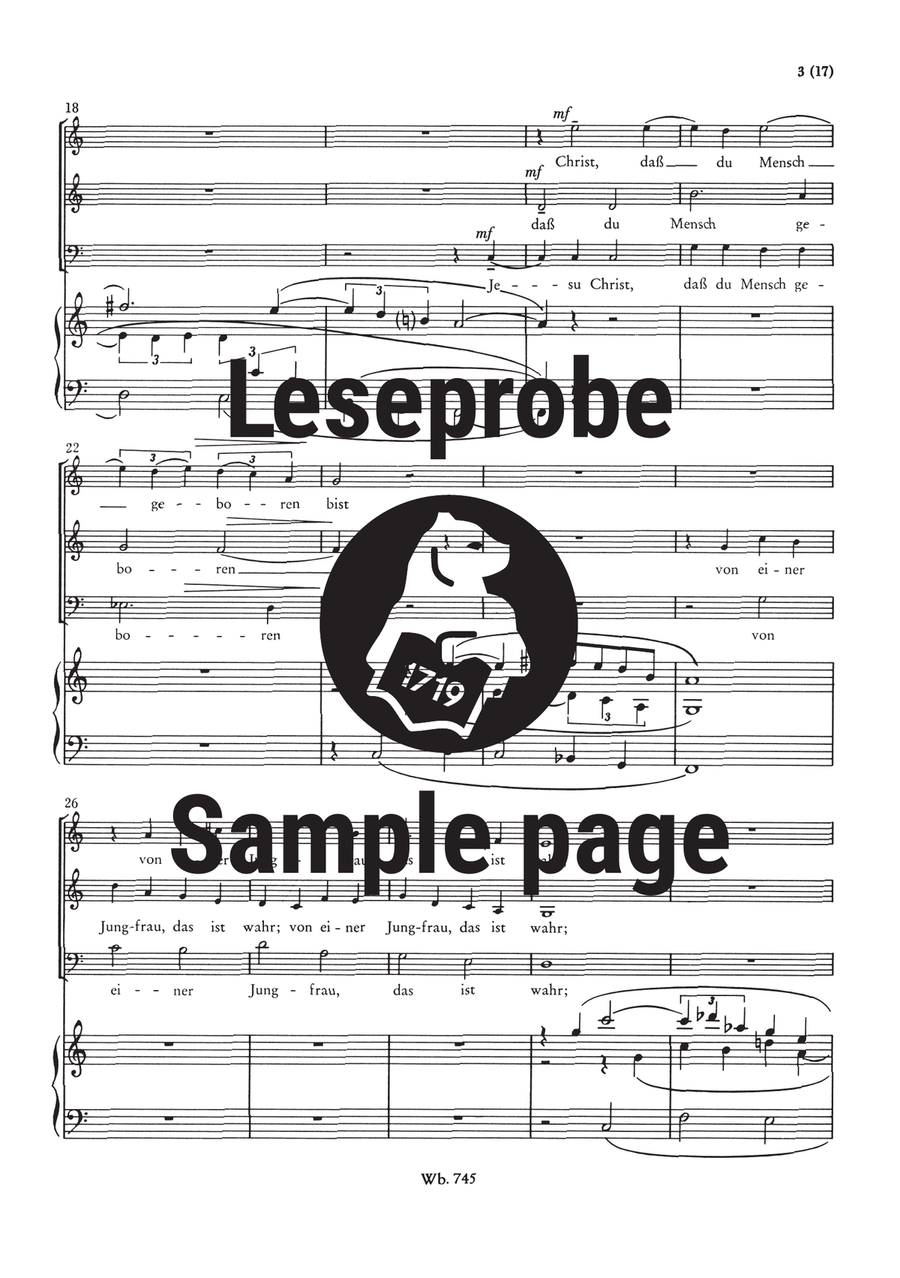 5 Choral Cantatas Werk 60 Choir scores gallery preview page 4