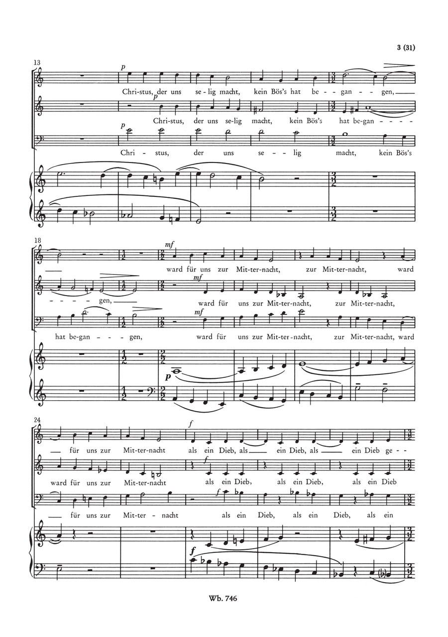 5 Choral Cantatas Werk 60 Choir scores gallery preview page 3