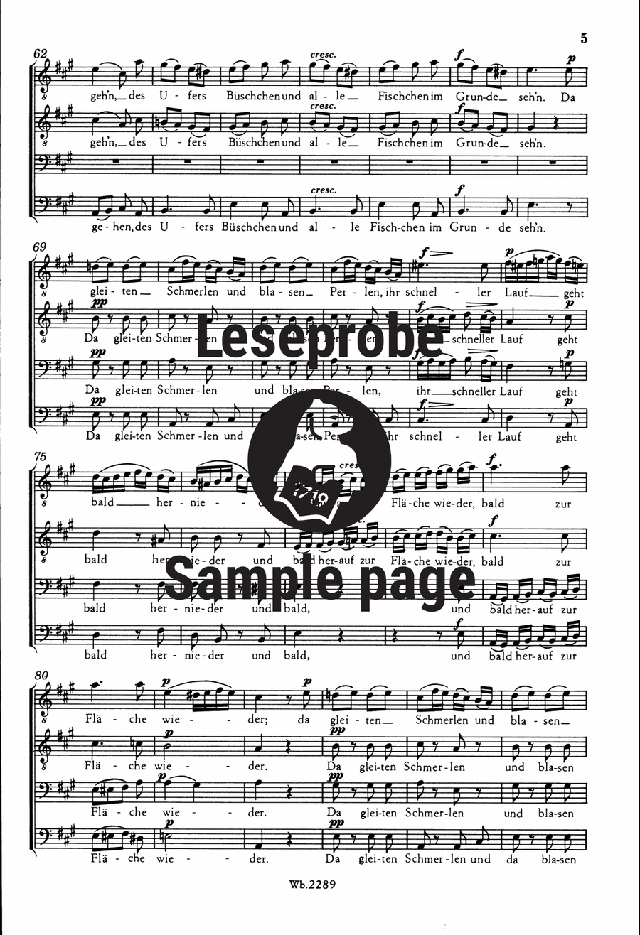 Das Doerfchen D 641 [Op. 11/1] Choir scores gallery preview page 5
