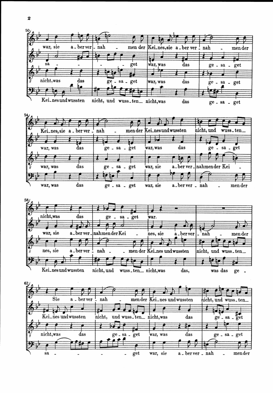 Cantata BWV 22 “Jesus nahm zu sich die Zwoelfe” ATB scores gallery preview page 3