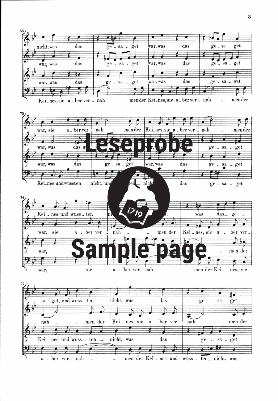 Cantata BWV 22 “Jesus nahm zu sich die Zwoelfe” ATB scores gallery preview page 4