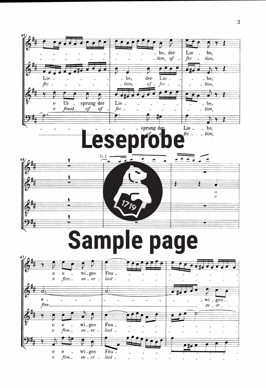 Cantata BWV 34 “O fire everlasting, o fount of affection” ATB scores gallery preview page 4