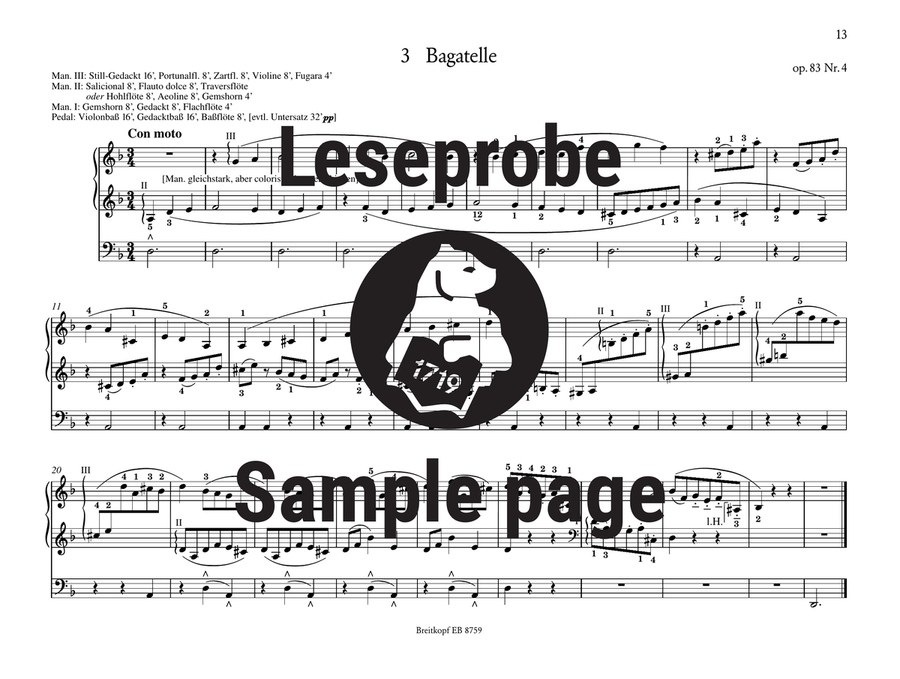 Cantata BWV 129 “Gelobet sei der Herr, mein Gott” 4-Part scores gallery preview page 4