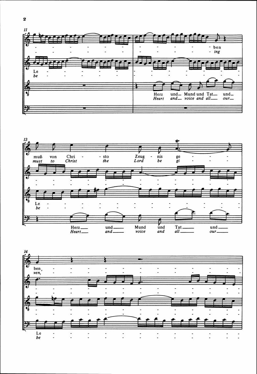 Cantata BWV 147 “Heart and voice and all our being” 4-Part scores gallery preview page 3