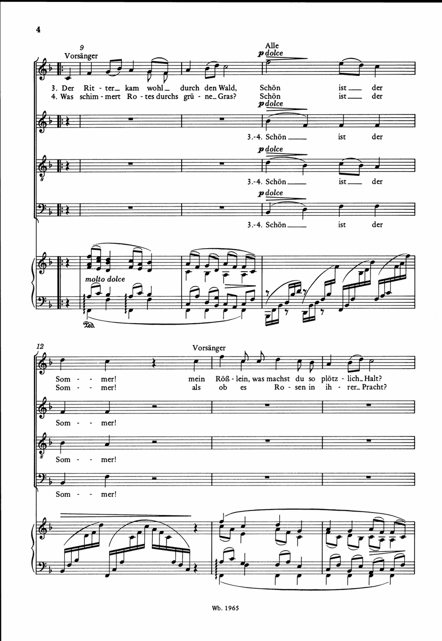 Deutsche Volkslieder WoO 33 Choir scores gallery preview page 3