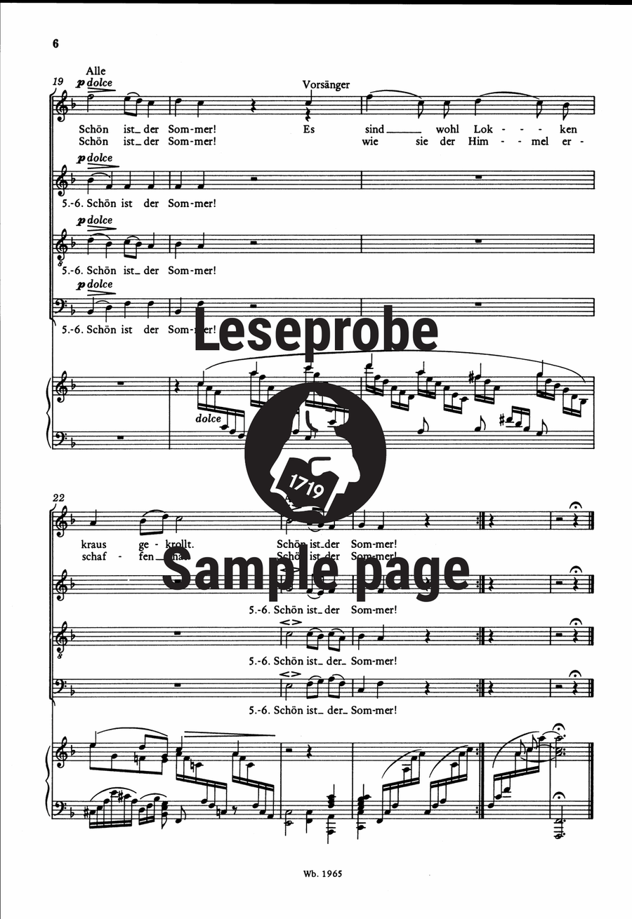 Deutsche Volkslieder WoO 33 Choir scores gallery preview page 5