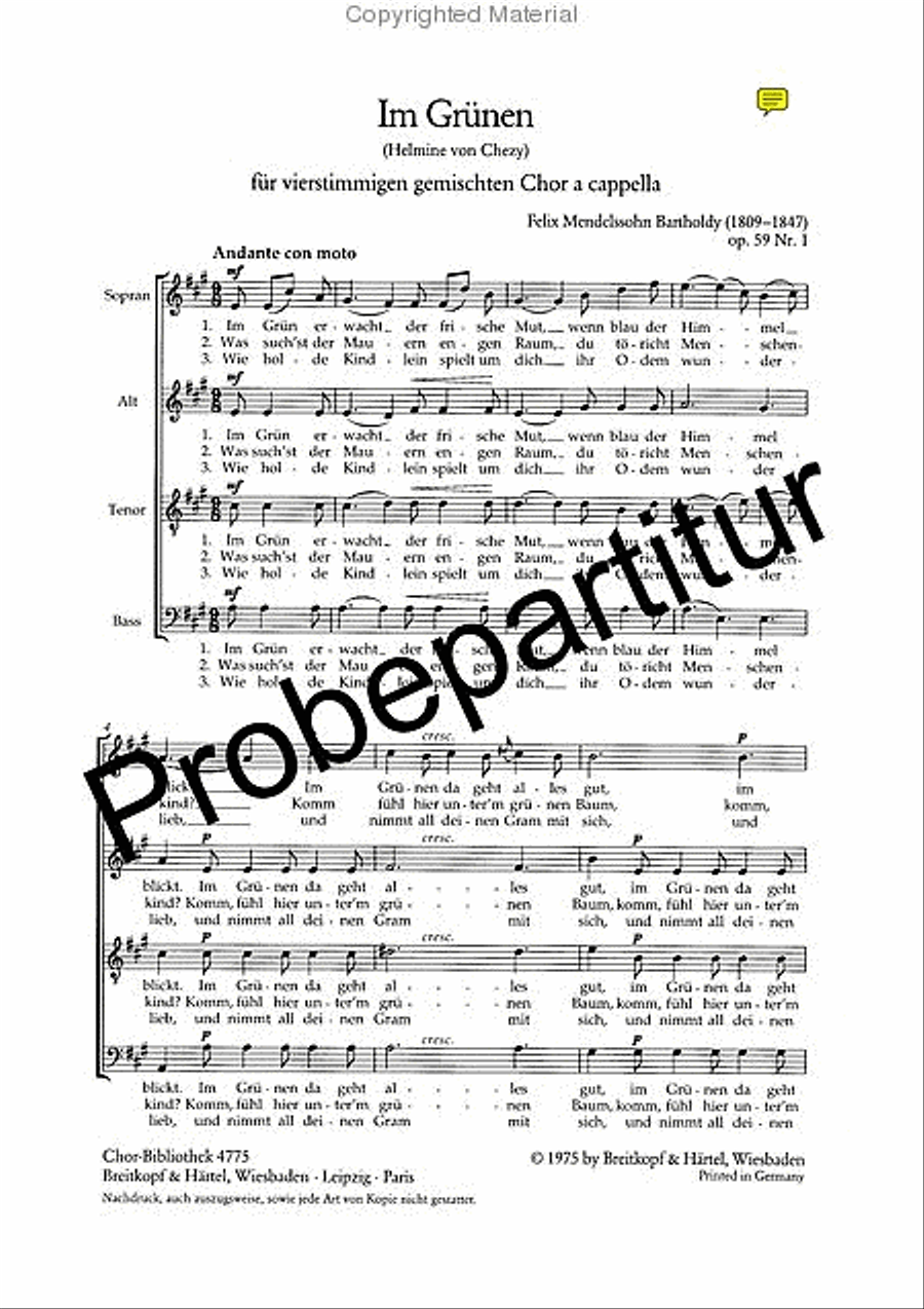 6 Lieder Op. 59 6 Lieder Op. 59 A Cappella scores gallery preview page 2