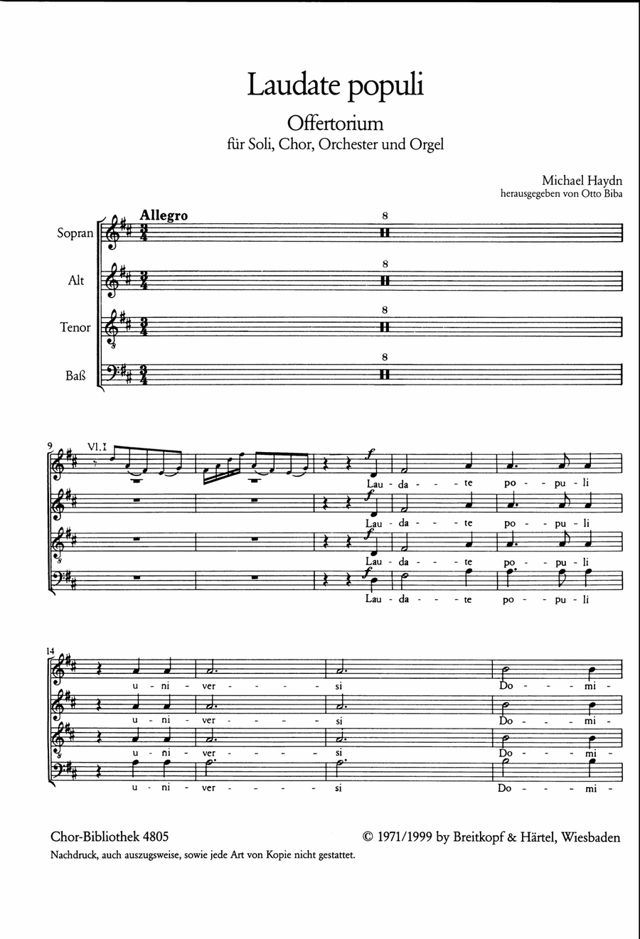 Laudate Populi (Offertorium pro omni tempore) 4-Part scores gallery preview page 2