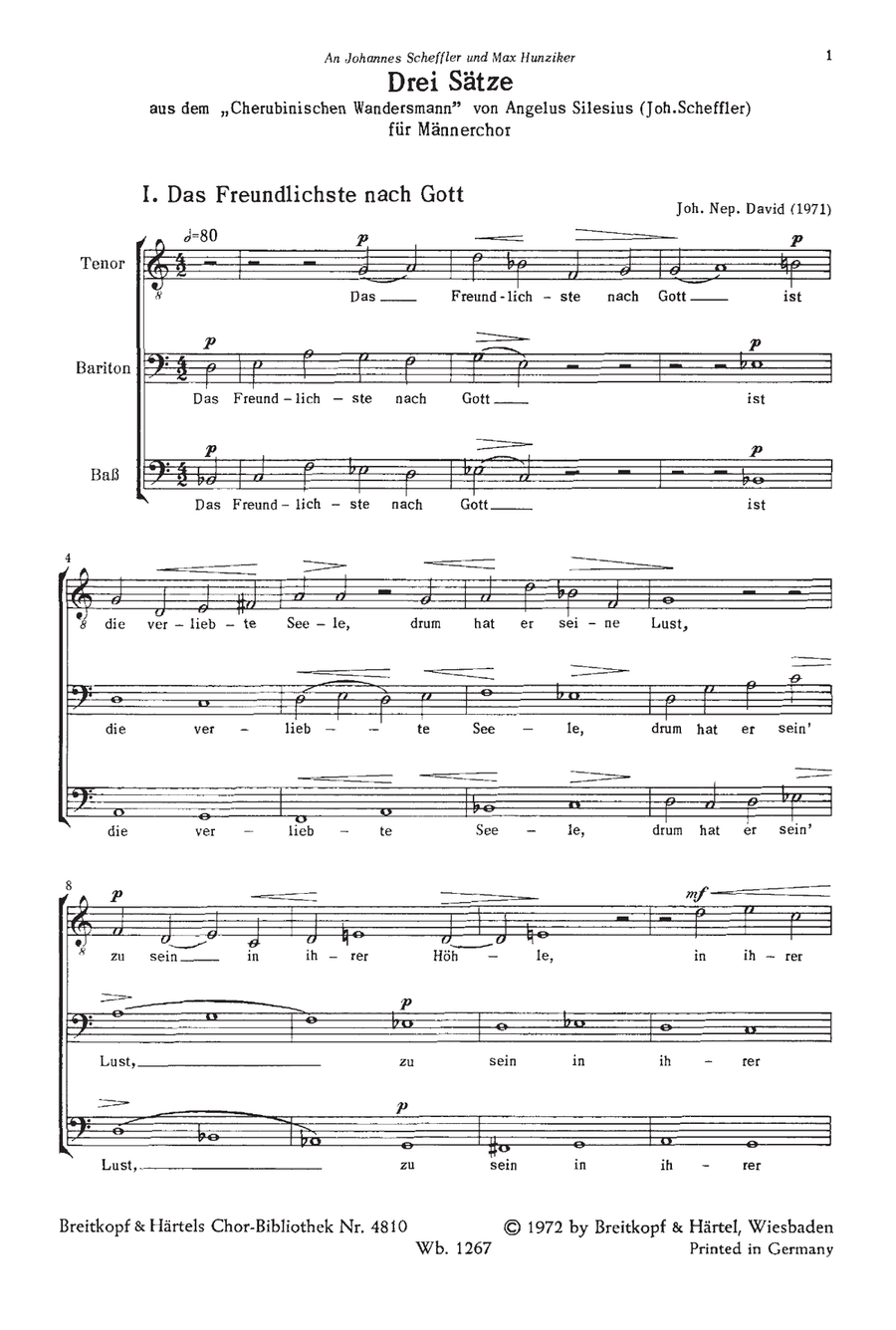 3 Sätze aus dem “Cherubinischen Wandersmann” A Cappella scores gallery preview page 2