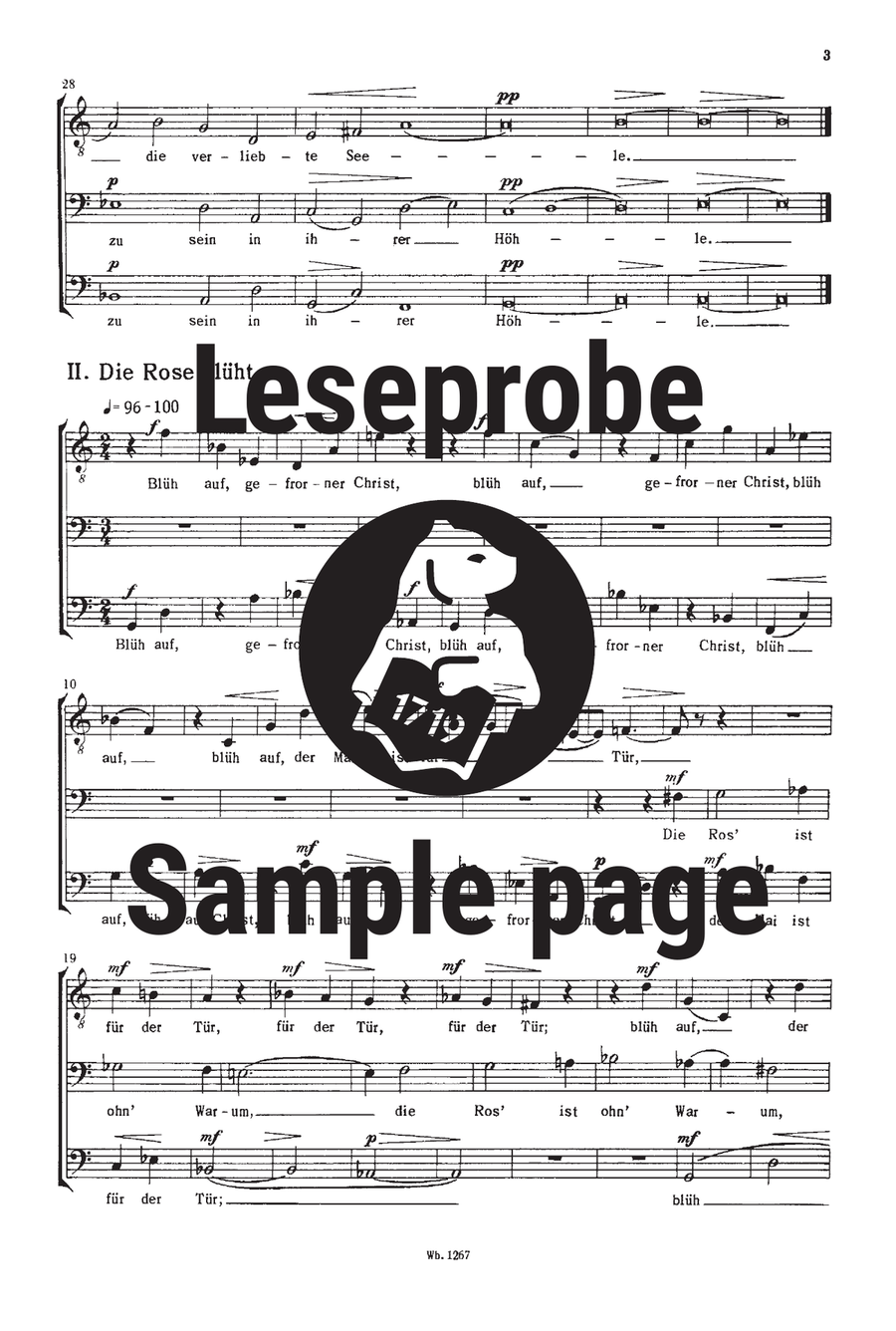 3 Sätze aus dem “Cherubinischen Wandersmann” A Cappella scores gallery preview page 4