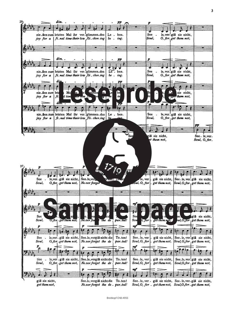 Requiem “Soul, O, forget them not” A Cappella scores gallery preview page 4