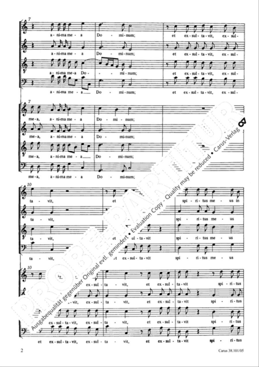Magnificat in C major Magnificat in C major 4-Part scores gallery preview page 3