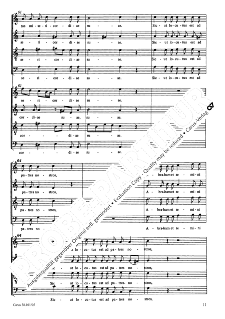 Magnificat in C major Magnificat in C major 4-Part scores gallery preview page 12