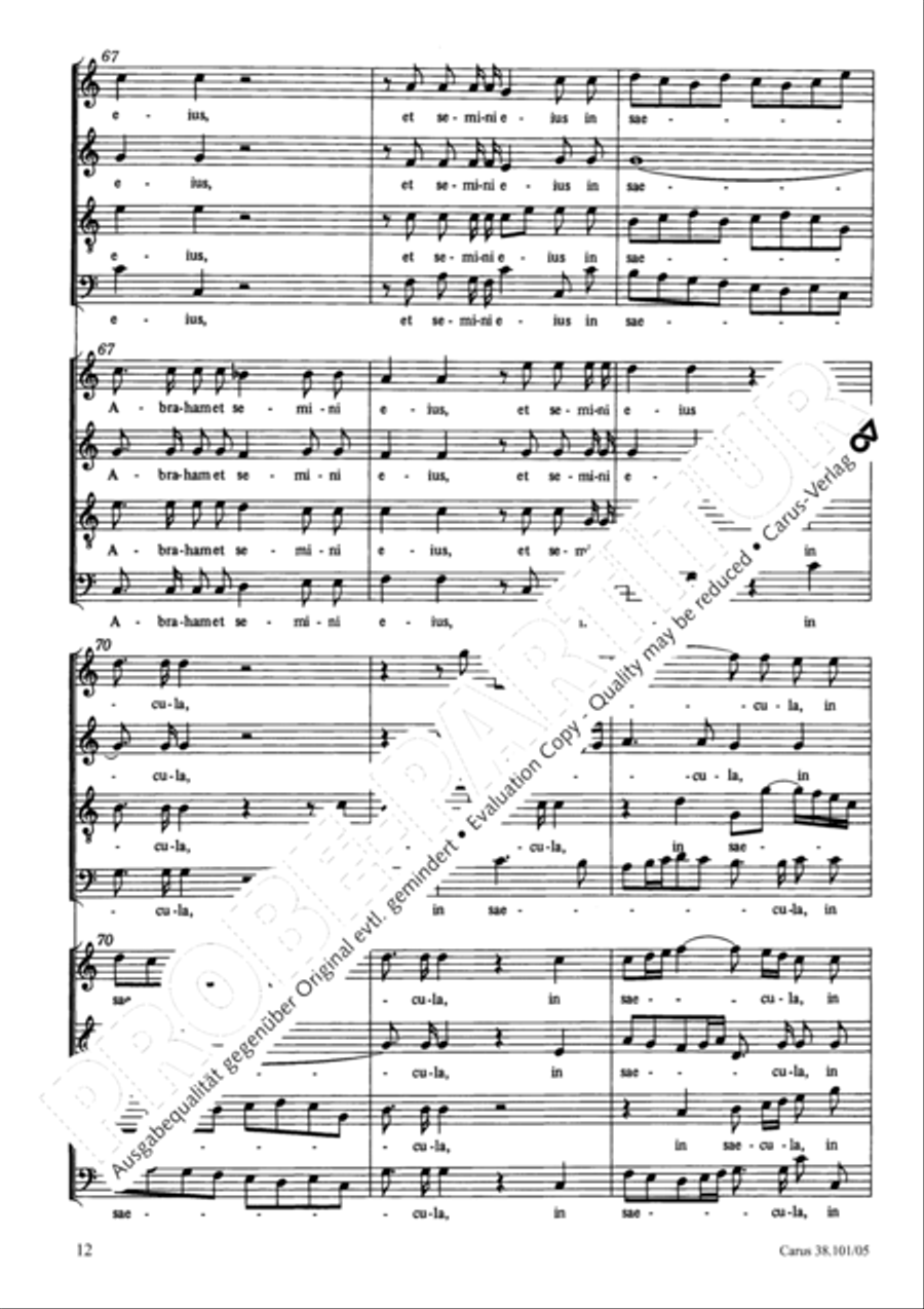 Magnificat in C major Magnificat in C major 4-Part scores gallery preview page 13