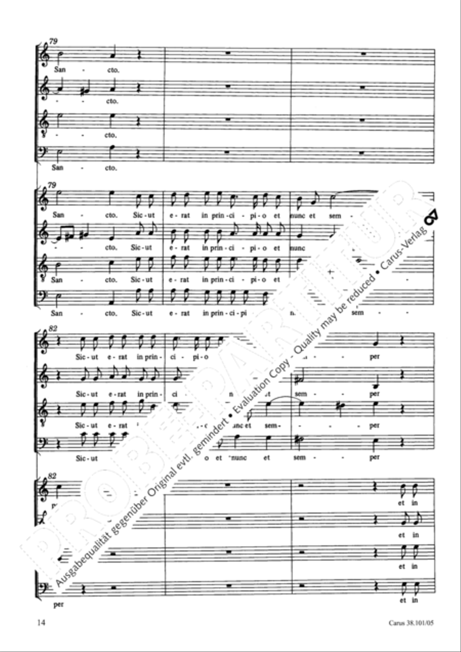Magnificat in C major Magnificat in C major 4-Part scores gallery preview page 15