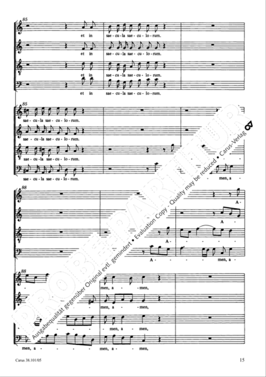 Magnificat in C major Magnificat in C major 4-Part scores gallery preview page 16