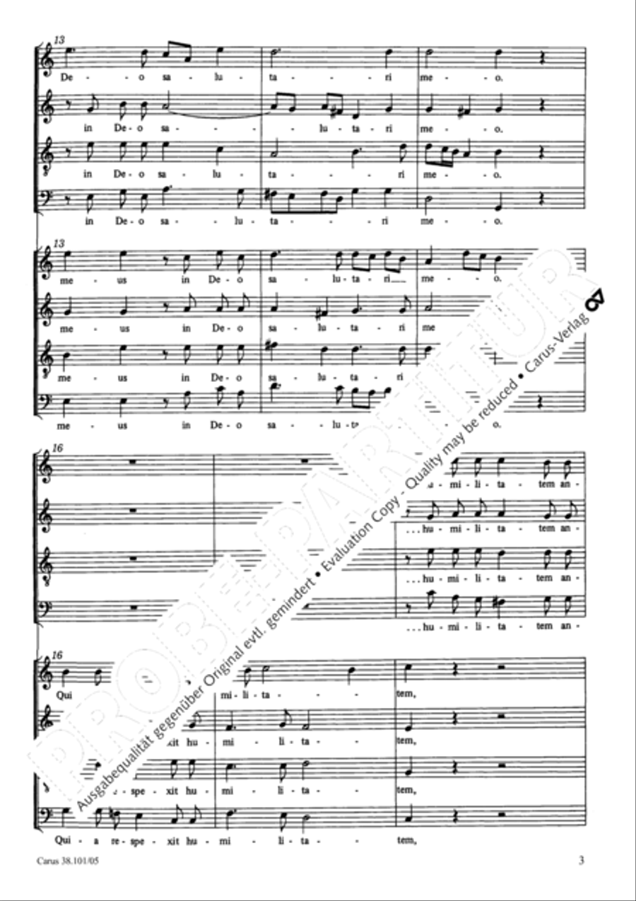 Magnificat in C major Magnificat in C major 4-Part scores gallery preview page 4
