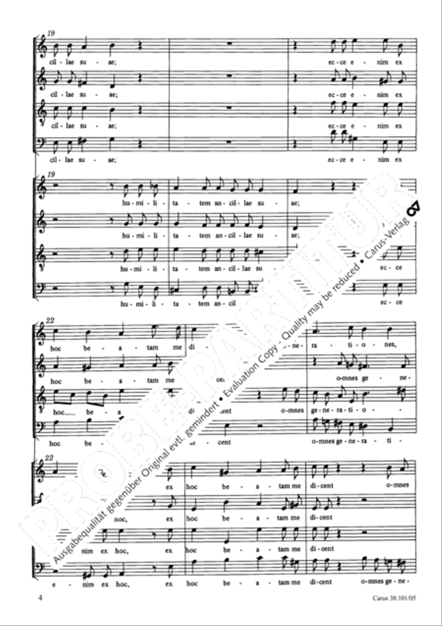 Magnificat in C major Magnificat in C major 4-Part scores gallery preview page 5