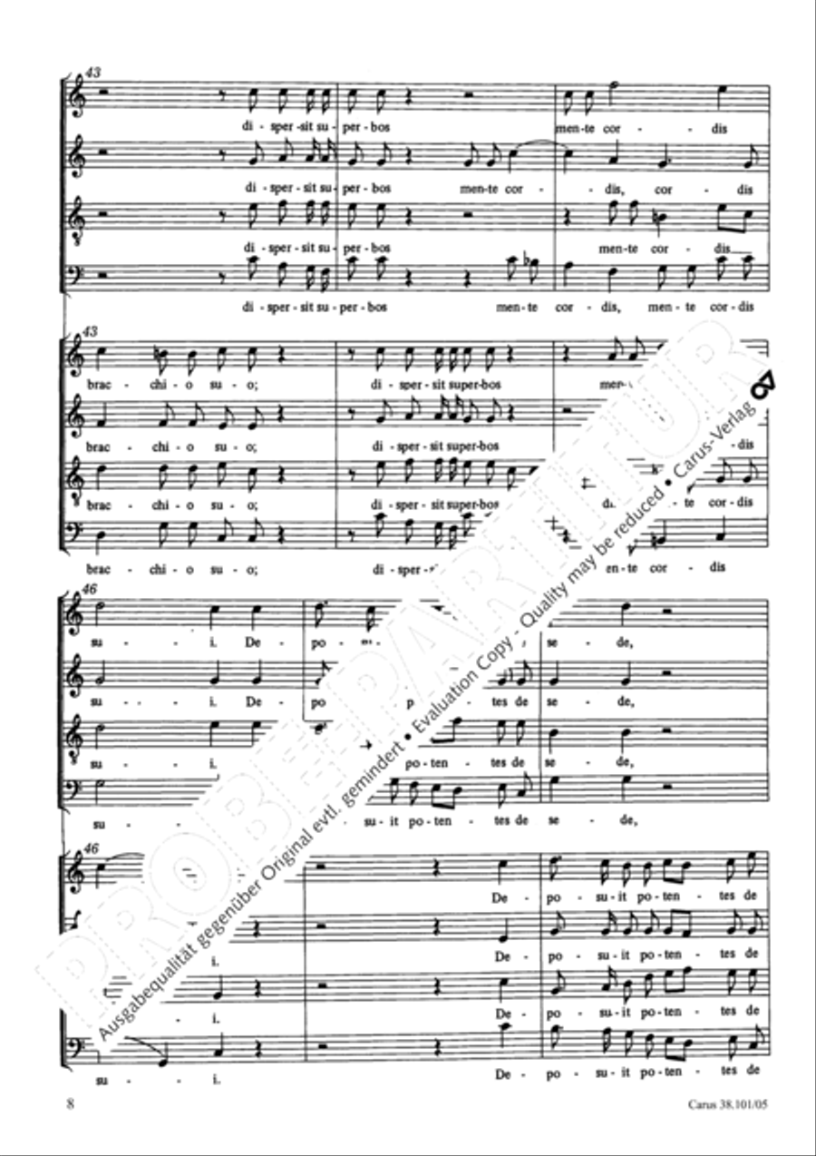 Magnificat in C major Magnificat in C major 4-Part scores gallery preview page 9
