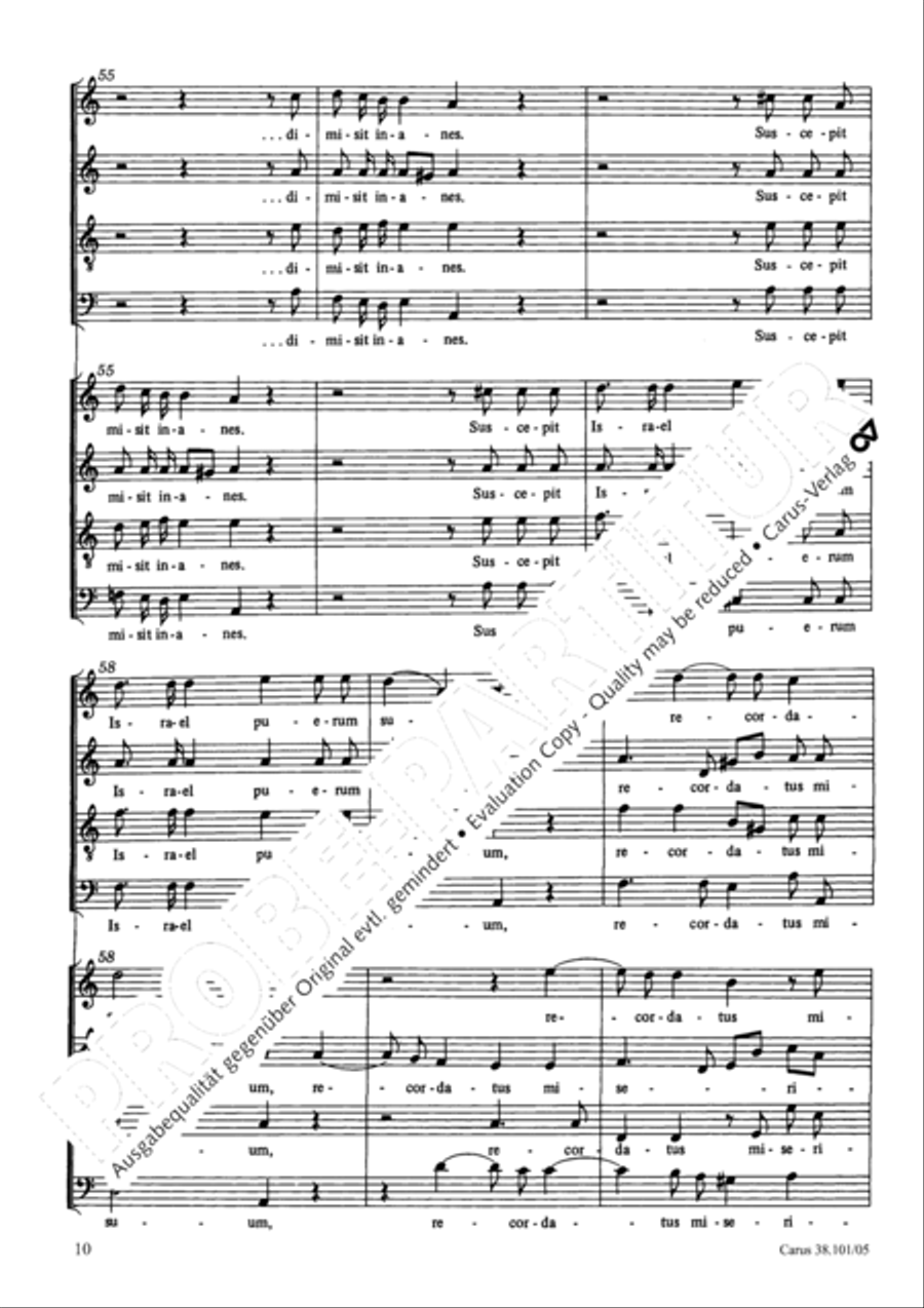Magnificat in C major Magnificat in C major 4-Part scores gallery preview page 11