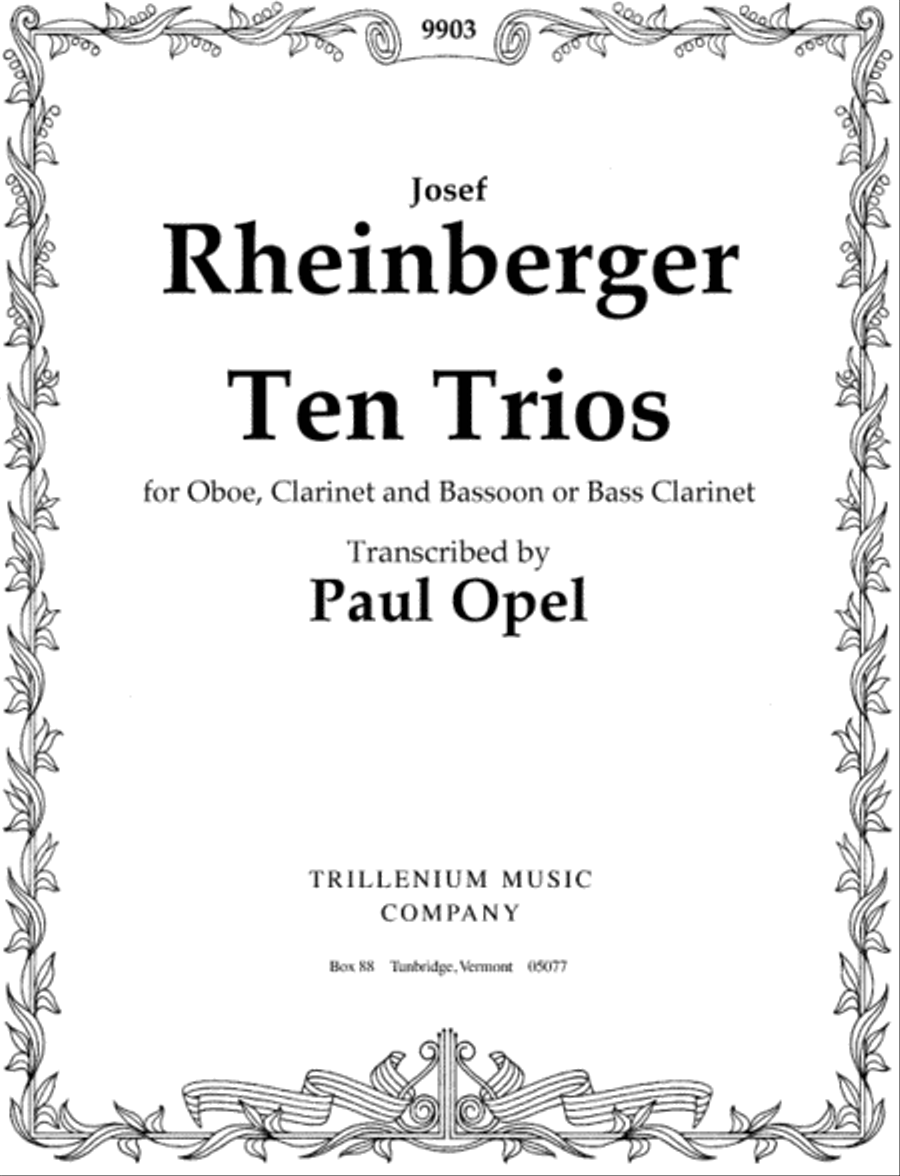 Ten Trios Bassoon scores gallery preview page 1
