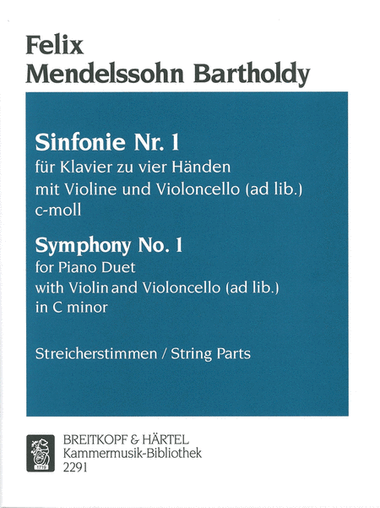 Symphony No. 1 in C minor MWV N 13 (Chamber Music Version 1829)