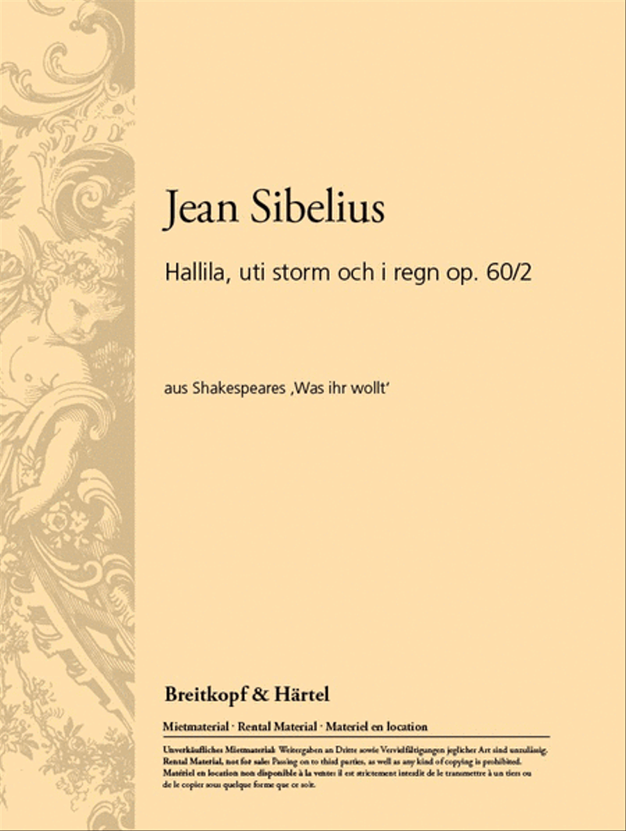 Hallila, uti storm och i regn Op. 60/2 Classical Guitar scores gallery preview page 1