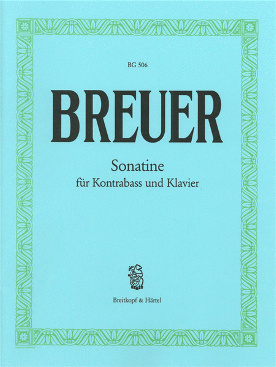 Sonatina Double Bass scores gallery preview page 1