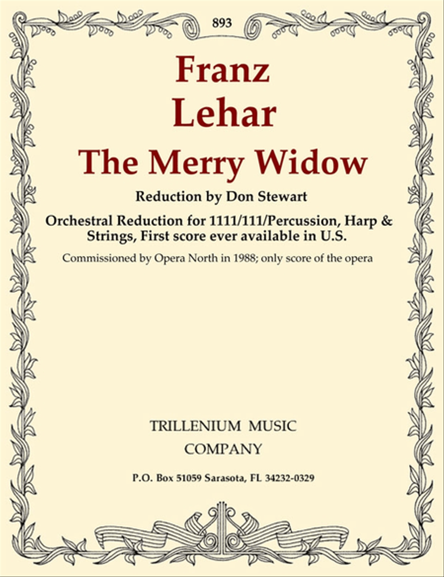 The Merry Widow Harp scores gallery preview page 1