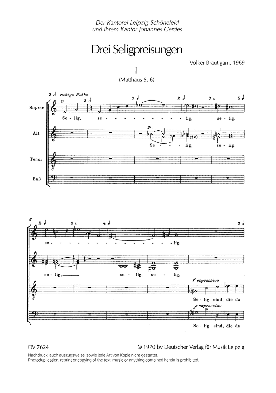 3 Seligpreisungen 3 Seligpreisungen A Cappella scores gallery preview page 2