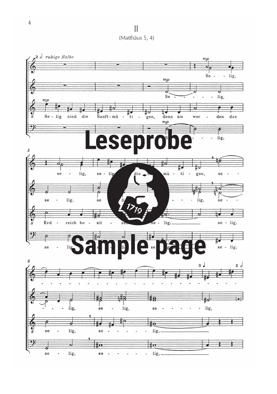 3 Seligpreisungen 3 Seligpreisungen A Cappella scores gallery preview page 4