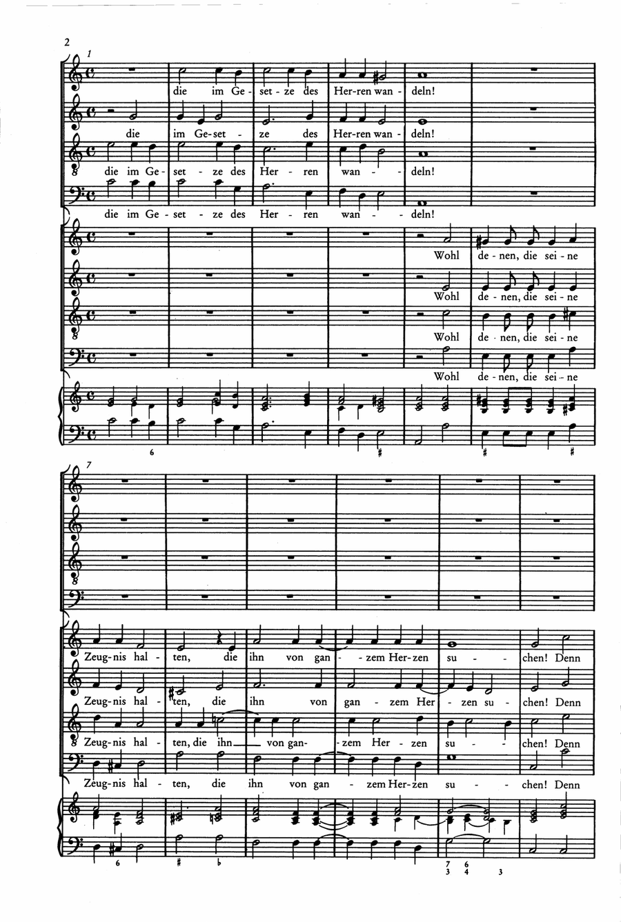 Der Schwanengesang. Des Königs und Propheten Davids 119. Psalm A Cappella scores gallery preview page 3